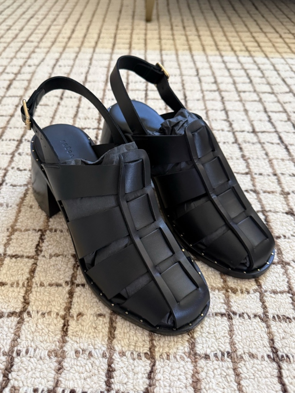 Freda Salvador Fisherman Block Heels